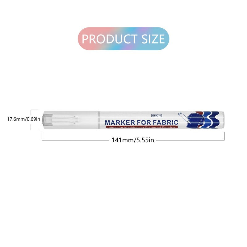 Water-Resistant Fabric Marker 2mm for Clothing, Leather, Canvas, Jeans