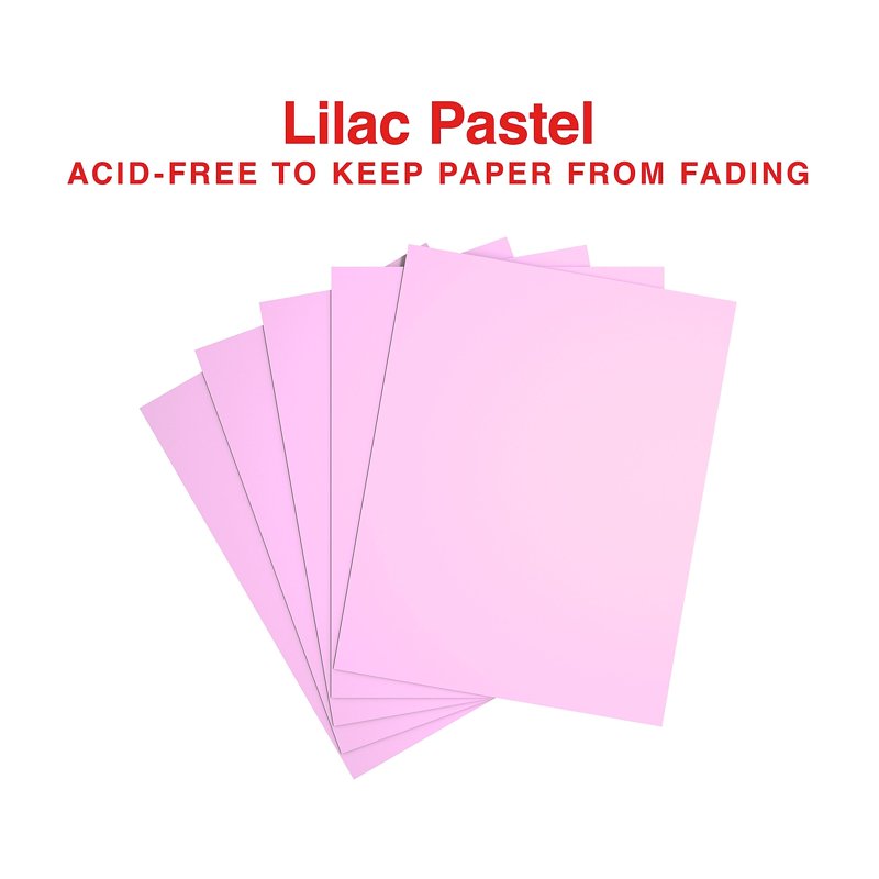 Pastel Colored Copy Paper 8.5 x 11 Inches Lilac 500 Sheets - Office Use