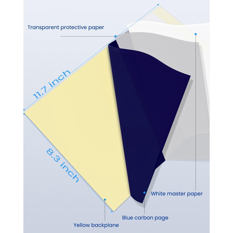 Tattoo Transfer Paper Kit 100 Sheets for Tattooing & Artistic Tracing