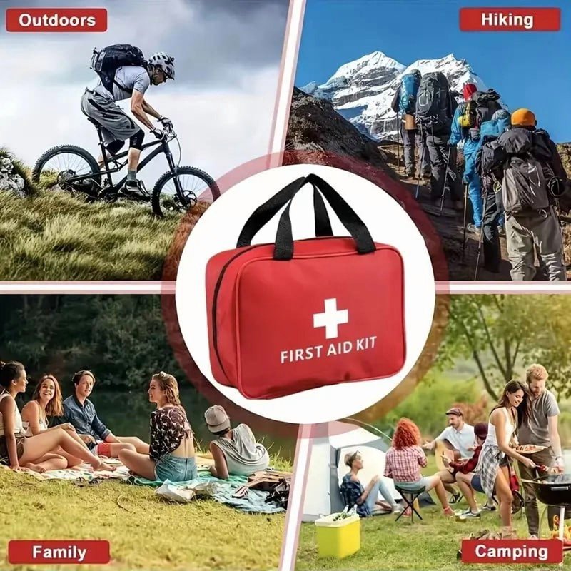All-Purpose Emergency First Aid Kit - 208 Pieces Waterproof Trauma Medical Supply