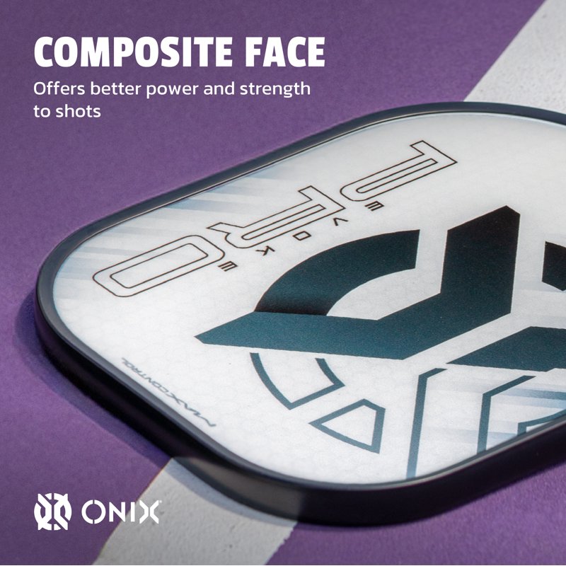 Onix Evoke Pro Pickleball Paddle - Black Variation, Composite Face, Polypropylene Core