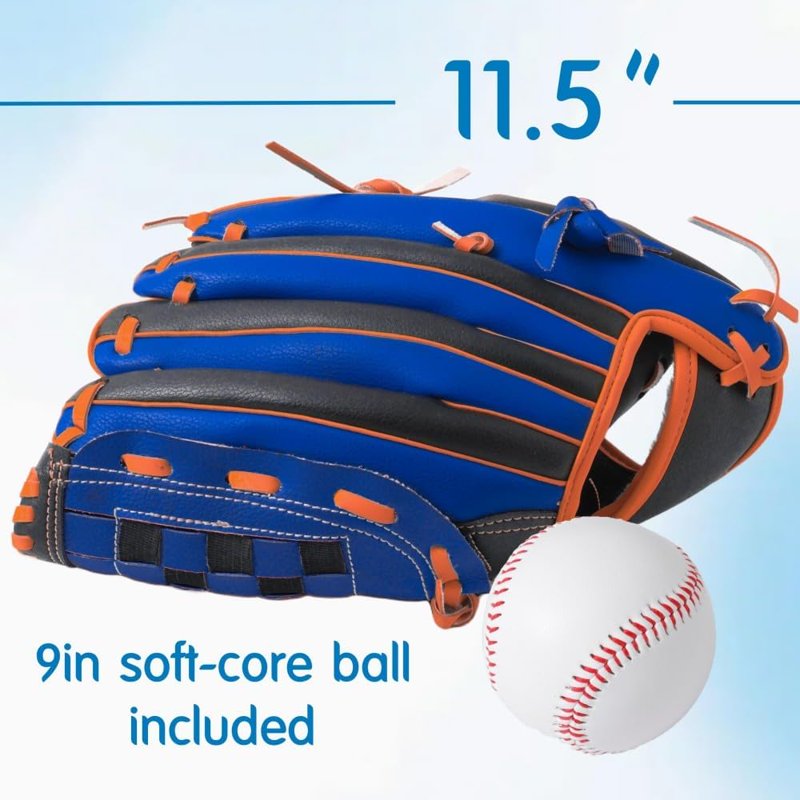 Left Handed Kids Baseball Glove 11.5in Youth Training Glove for Lefty Players