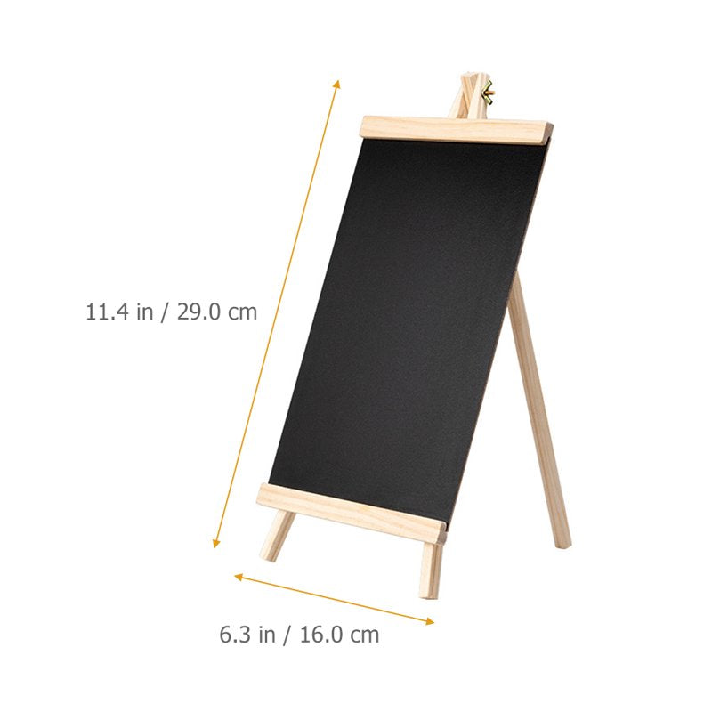 Wooden Chalkboard Sign Board with Easel for Menus & Events - Small Tabletop Display