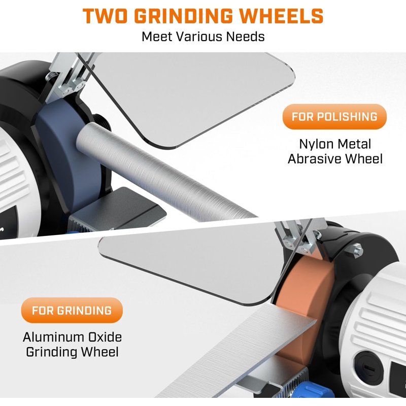 3-Inch Bench Grinder with 110 Accessories, Flexible Shaft & Buffer