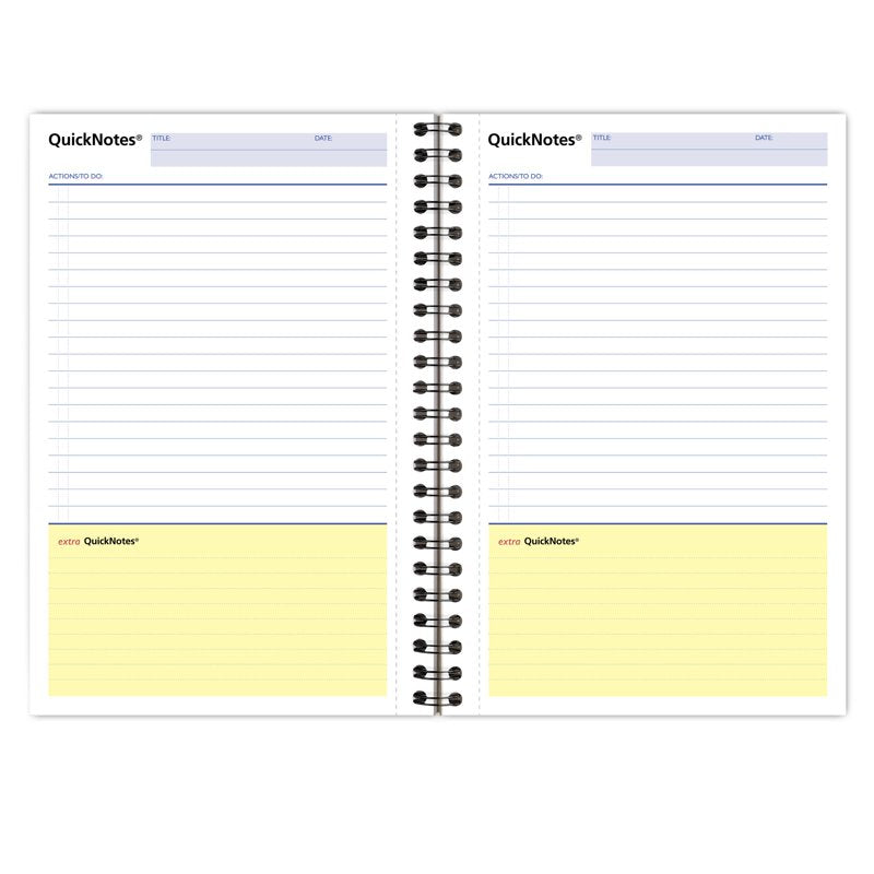 Business Notebook Wirebound 80 Sheets 5x8 Gray - Office & Meeting Notes