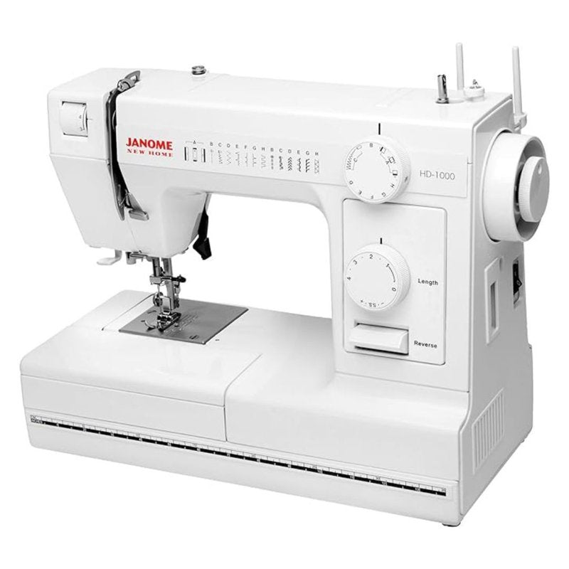 Janome HD1000 Mechanical Sewing Machine with Extra Stitches & Built-In Needle Threader
