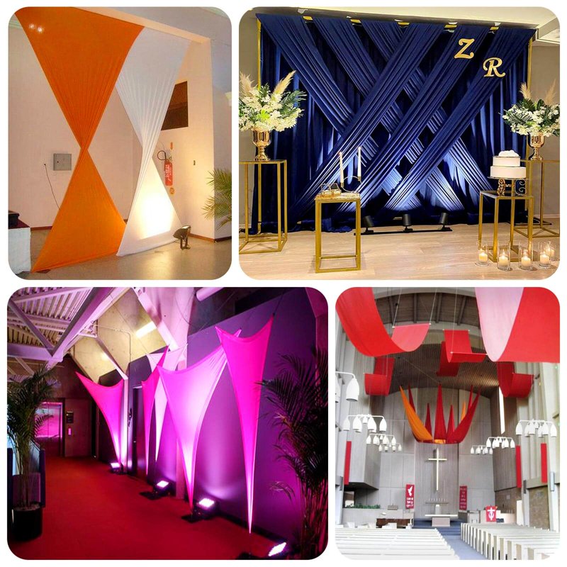 4-Way Stretch Fabric Bolt - DIY Craft and Event Decoration Material, 60" x 10 Yards