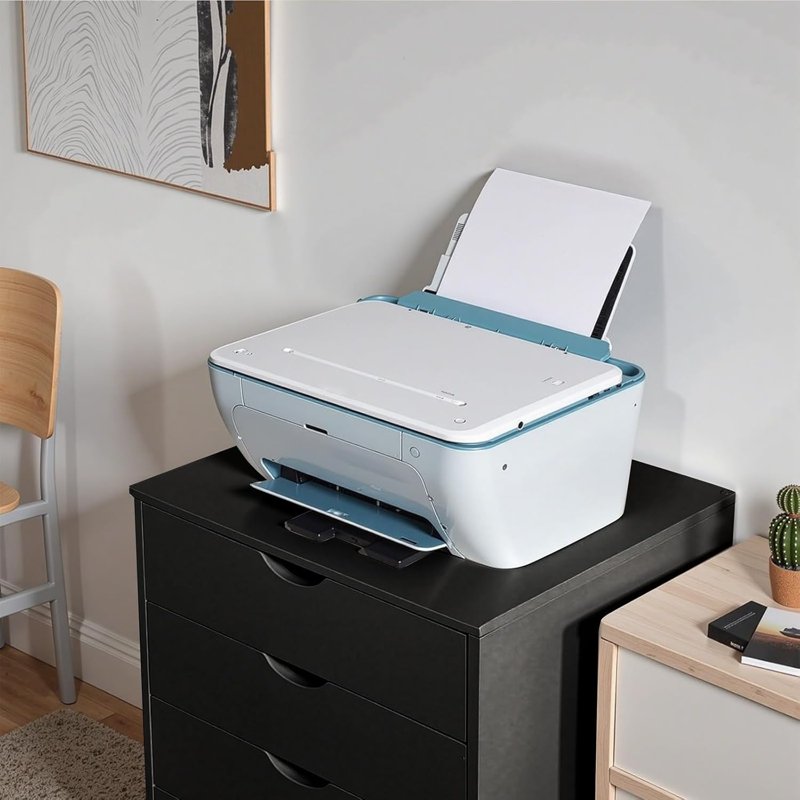 Mobile File Cabinet with 5 Drawers and Wheels - Under Desk Storage Organizer for Home Office