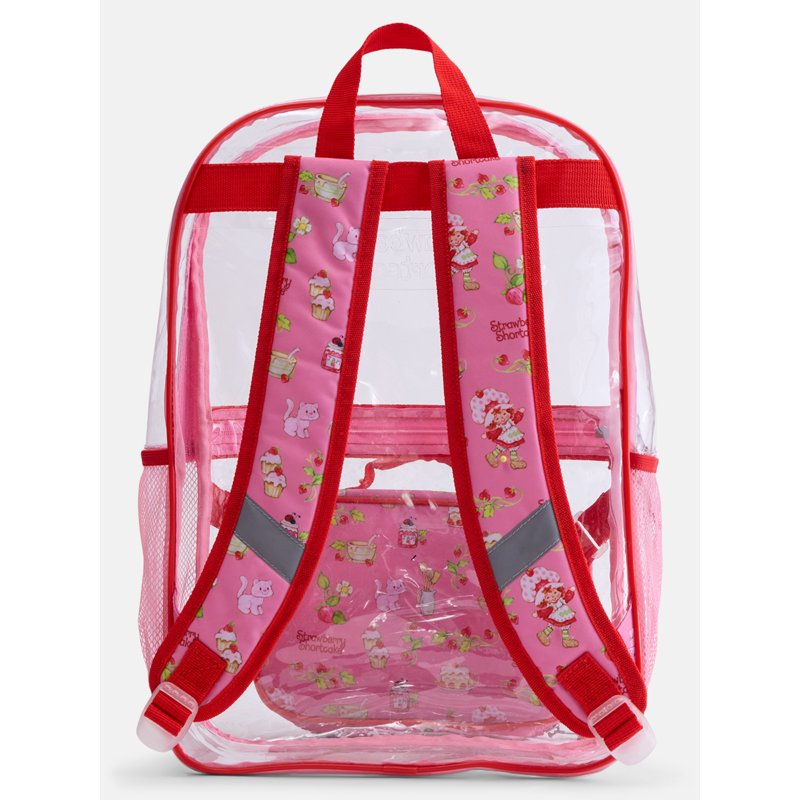 Kids’ Clear Backpack Set with Lunch Bag & Pencil Pouch - Strawberry Shortcake