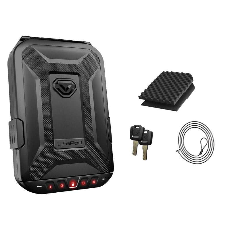 Weather-Resistant Lockable Portable Case with Built-In Lock and TSA Compliance