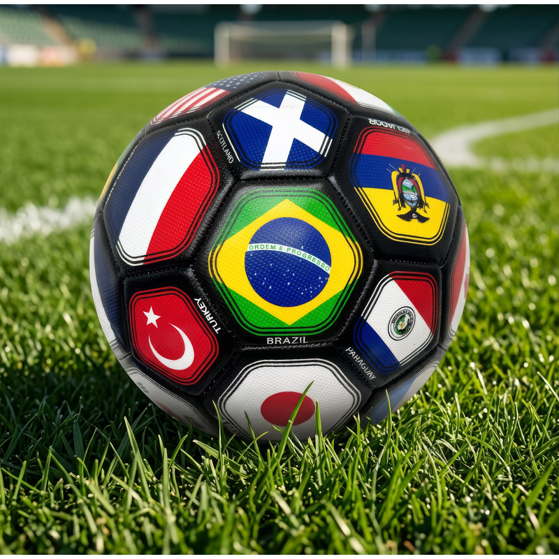 World Cup Flag PVC Soccer Ball - Size 4 & 5 | Icon Sports - Variation 5