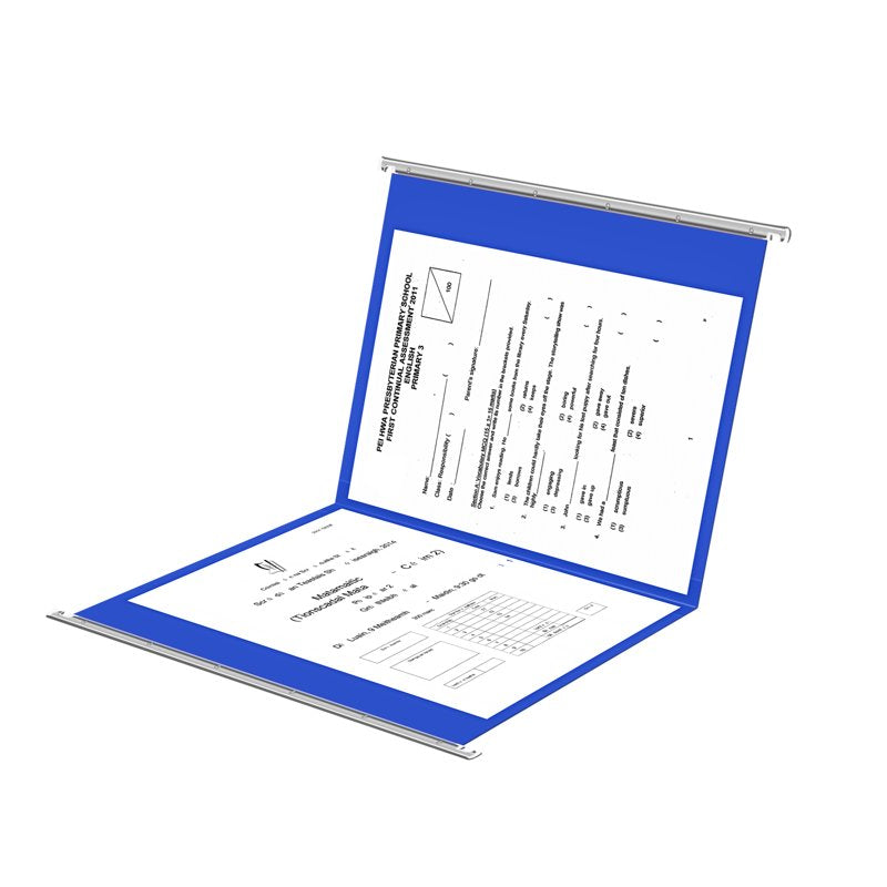 Heavy Duty Plastic Hanging File Folders with Metal Hook - Letter Size, Adjustable Tabs, 20 Pack