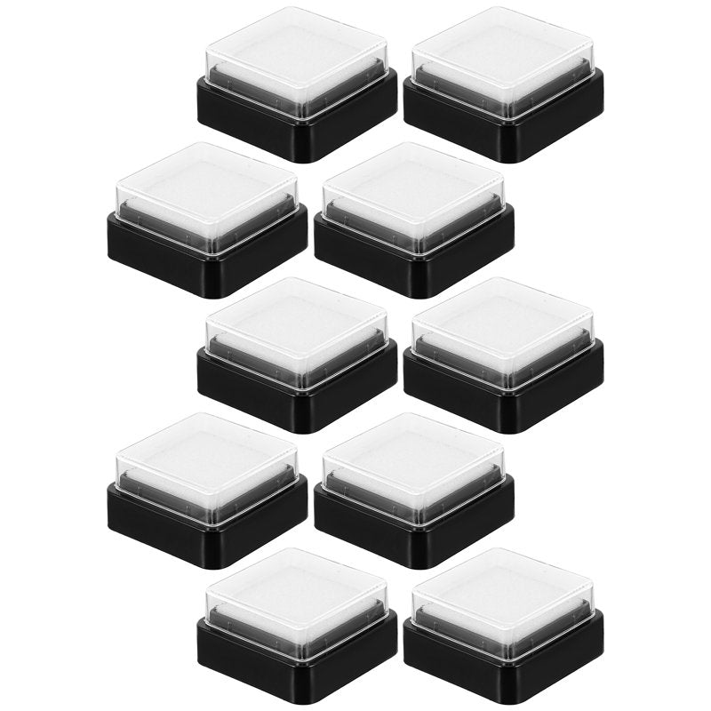 10-Pack Blank Ink Pads for Stamps Refillable Craft Ink Pad White