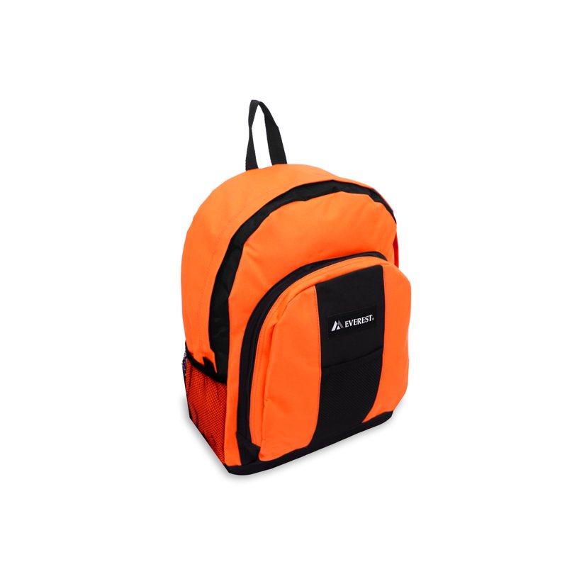 Unisex Backpack with Multiple Pockets - Stylish Colorblocking, 17x5x11 Inches