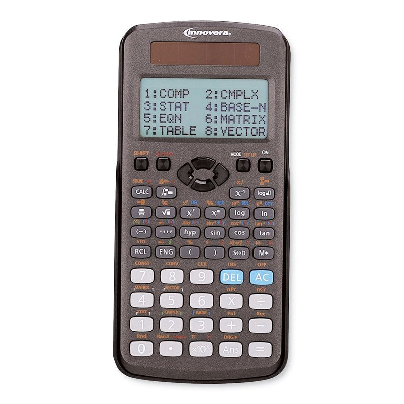 Large Button Calculator with 12-Digit LCD Display - Dual Solar Power Office & Home