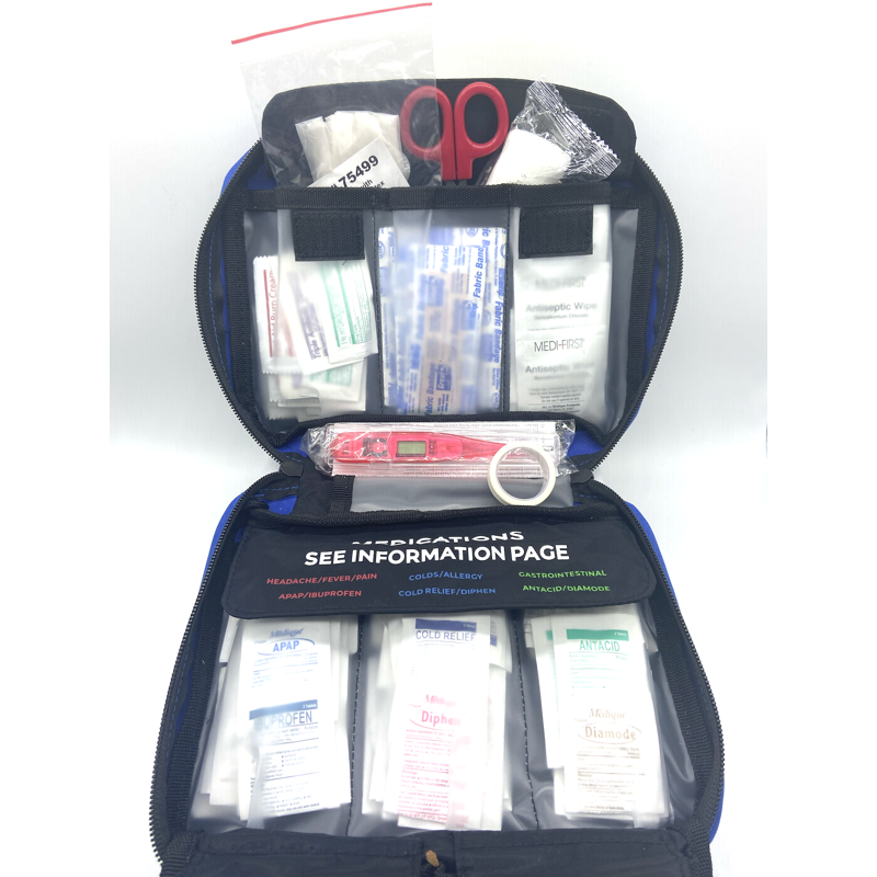 First Aid Kit for College Students - 175 Pieces, Portable Emergency Medical Supplies