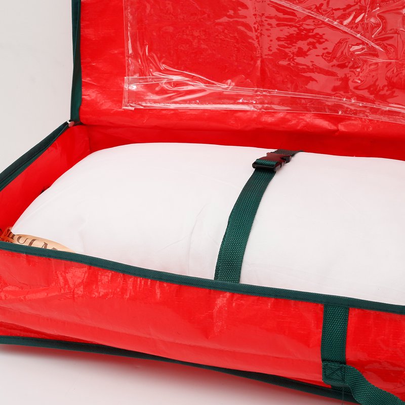 Waterproof Christmas Gift Wrapping Paper Storage Bag - 40.5 Inch Underbed Organizer with Handles