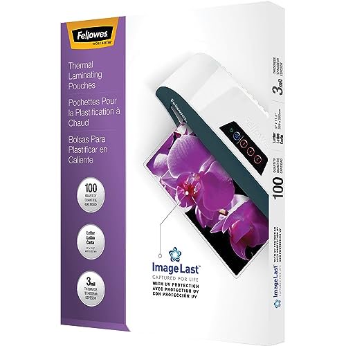 100-Piece Clear Laminating Pouches 3 Mil for Document Protection