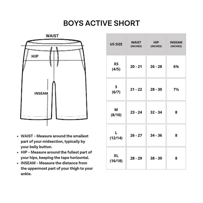 Kids' Athletic Basketball Shorts 5-Pack - Moisture-Wicking & Pockets