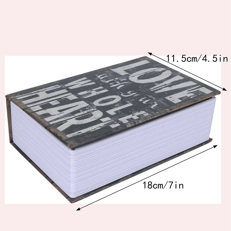 Diversion Book Safe with Combination Lock - Hidden Metal Security Box