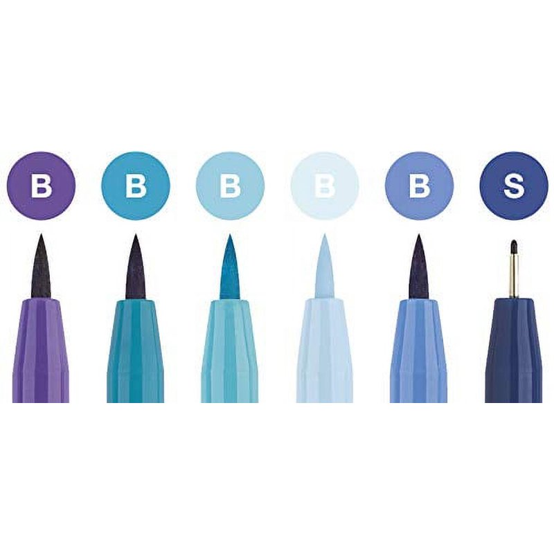 Faber-Castell Pitt Artist Pen Lettering Set Blue for Calligraphy & Art