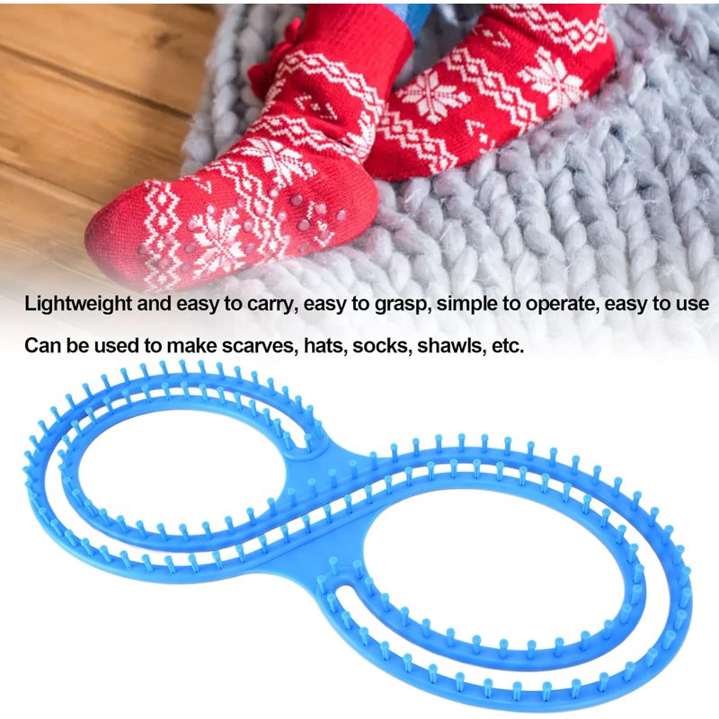 Afghan Loom Knitting Board Set for DIY Blankets, Hats, Scarves - Beginners Craft Kit