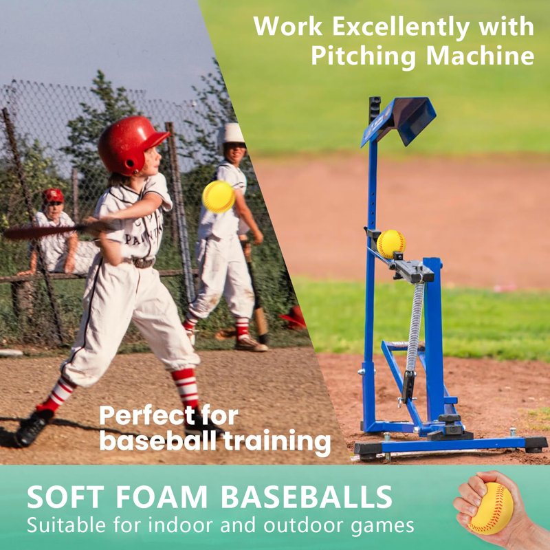 Foam Baseballs for Training & Practice - Safe Indoor & Outdoor Play