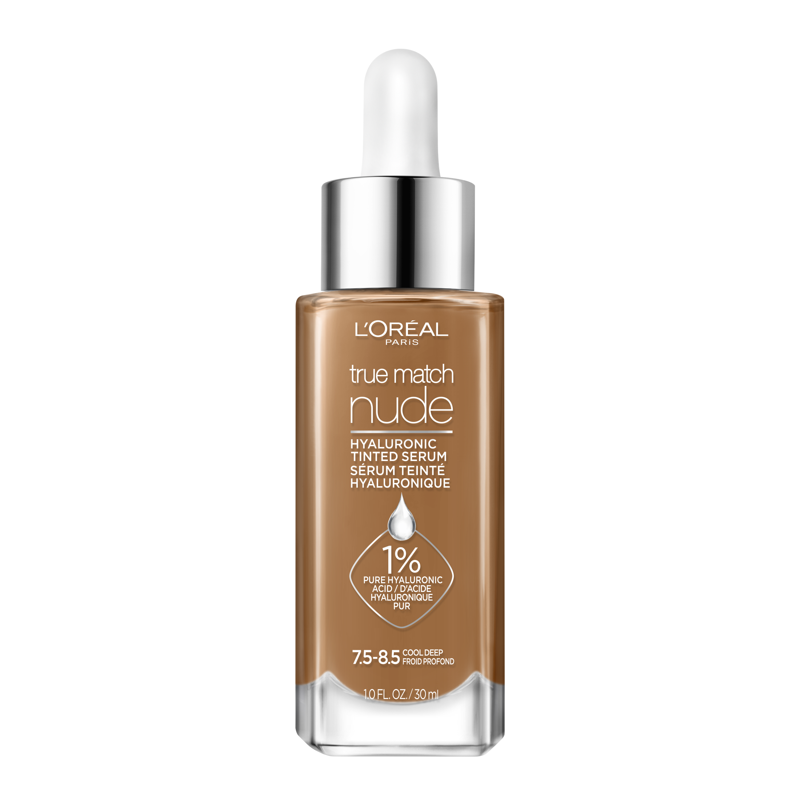 Hydrating Tinted Serum Foundation for Face - Hyaluronic Acid, Lightweight Coverage