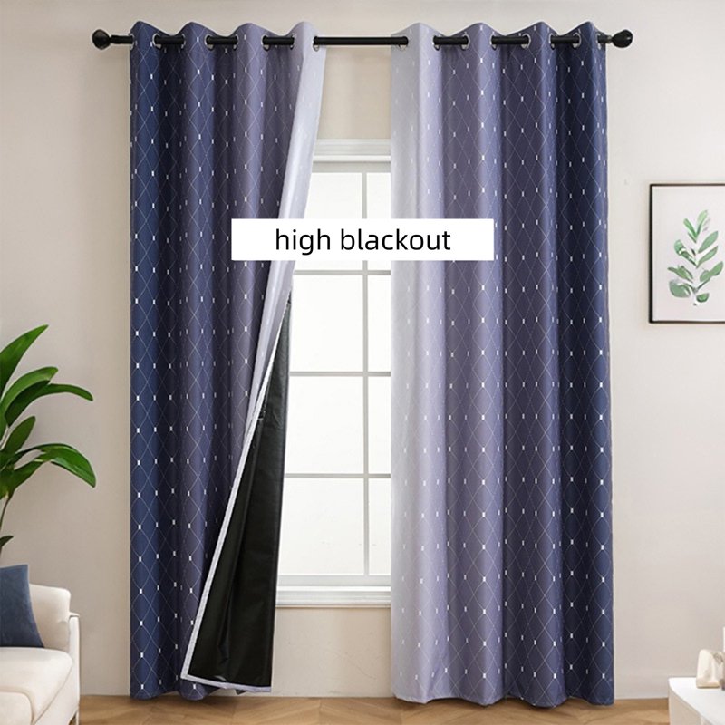 Blackout Curtains Set of 2 - Thermal Insulated Noise Reducing Drapes for Bedroom & Living Room