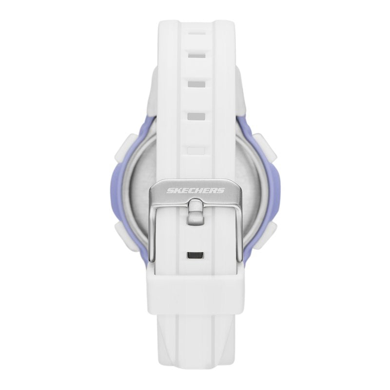 Digital Wristwatch for Women - Skechers Anoka, White Polycarbonate Case SR2151W