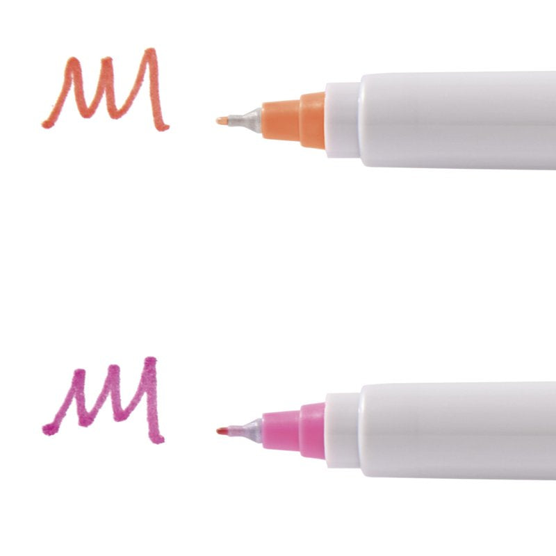 24 Pack Ultra Fine Point Permanent Markers with Pouch - Bold, Water-Resistant Ink