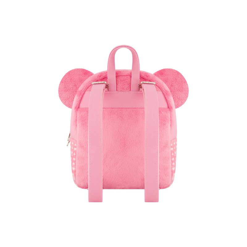 Care Bears and Strawberry Shortcake Plush Heart Backpack - Pink Mini Travel Bag