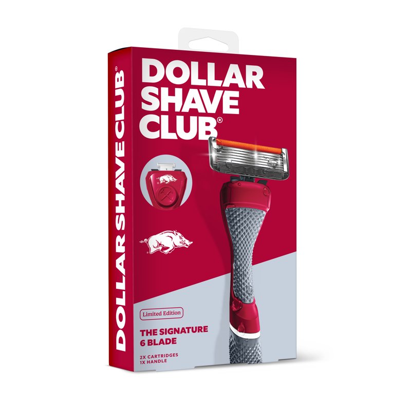 6-Blade Razor Starter Set with Reusable Handle and Replacement Blades