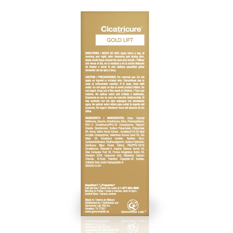 Anti-Aging Face Serum with Gold & Peptides for Firming & Hydration - 0.9 oz