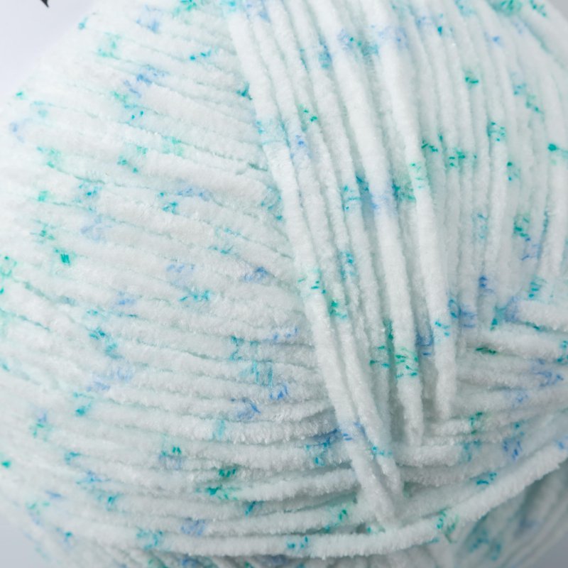 Medium Weight Chenille Yarn 12 Pack for Knitting Crochet & Crafts - Multi Colors