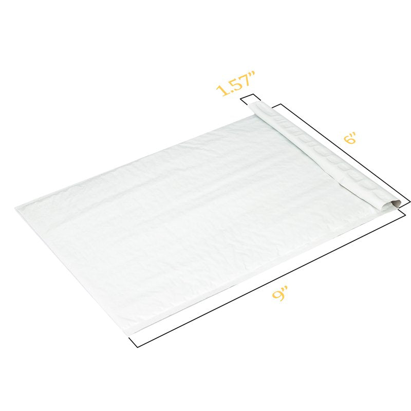 6x10 Inch Waterproof Bubble Mailers - Padded Envelopes with Self-Sealing Adhesive - 25 Pack