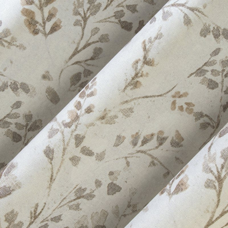 Blackout Curtain Panel - Antique Botanical Design, Grommet Top, 40W x 63L