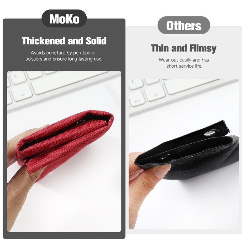 Large 3-Ring Binder Pouch with Zipper for Office & School Supplies - 12 Pack