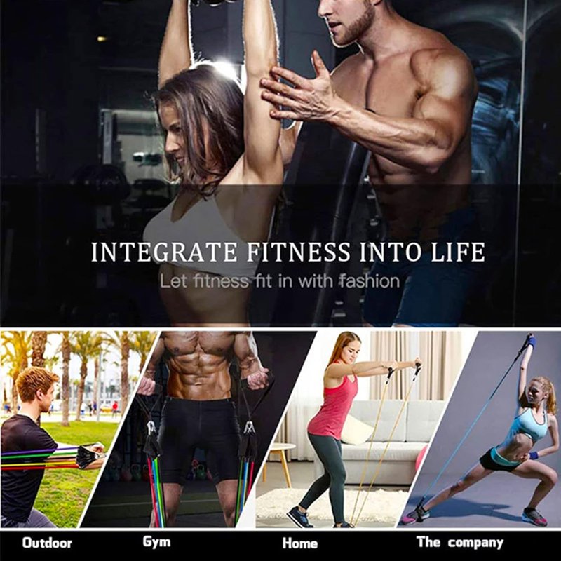 180Lb Pilates Bar Kit with Resistance Bands for Full Body Workout