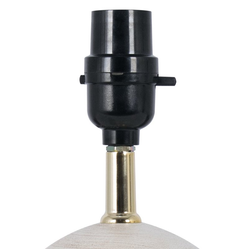 12.75 Inch White Ball Table Lamp with Shade - Modern Bedside Light