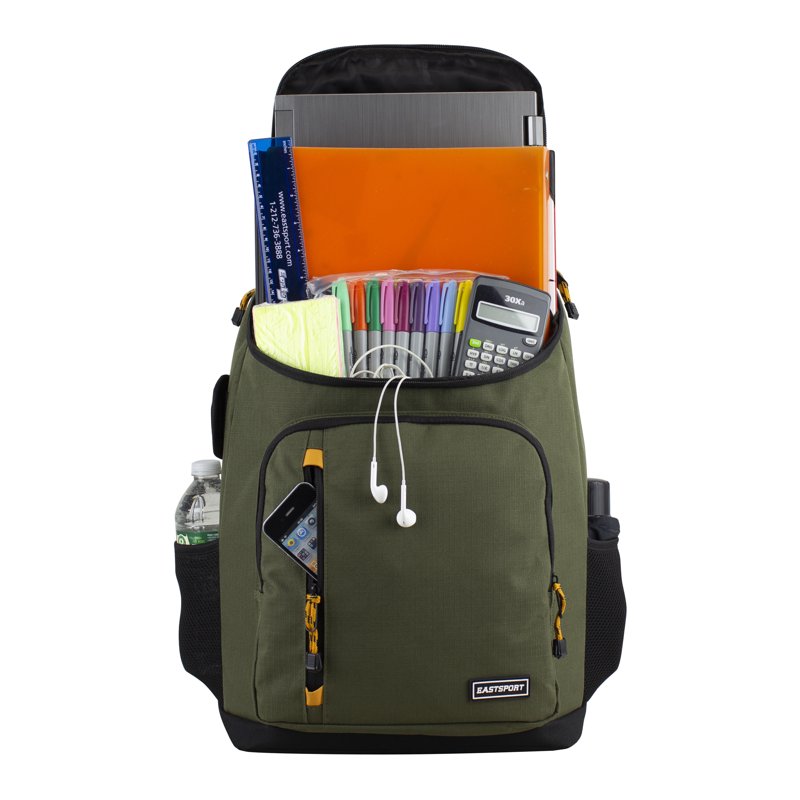 Unisex Tactical Top Loader Backpack with Padded Laptop Sleeve & Hydration Pockets