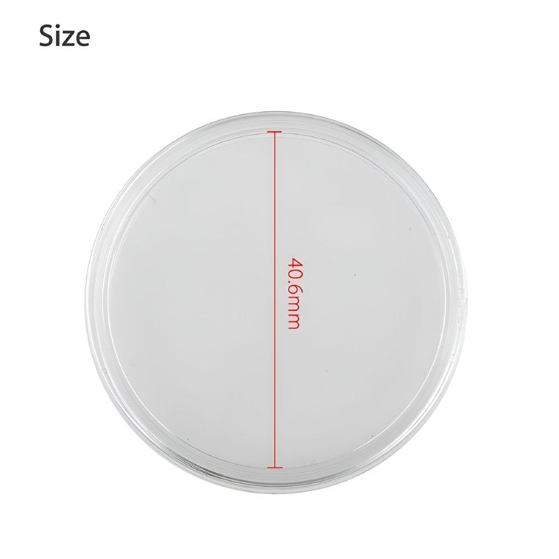 30pcs 40.6mm Clear Coin Holder Capsules for Silver Eagle 1Oz Coins
