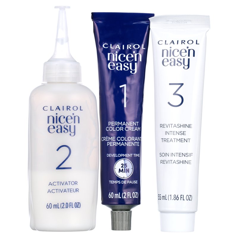 Permanent Hair Color Cream - Natural Looking Shades, Gray Coverage & Long-Lasting Results