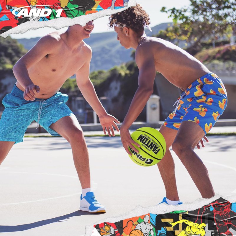 Regulation Size Rubber Basketball for Indoor & Outdoor Play - Deep Channel Grip