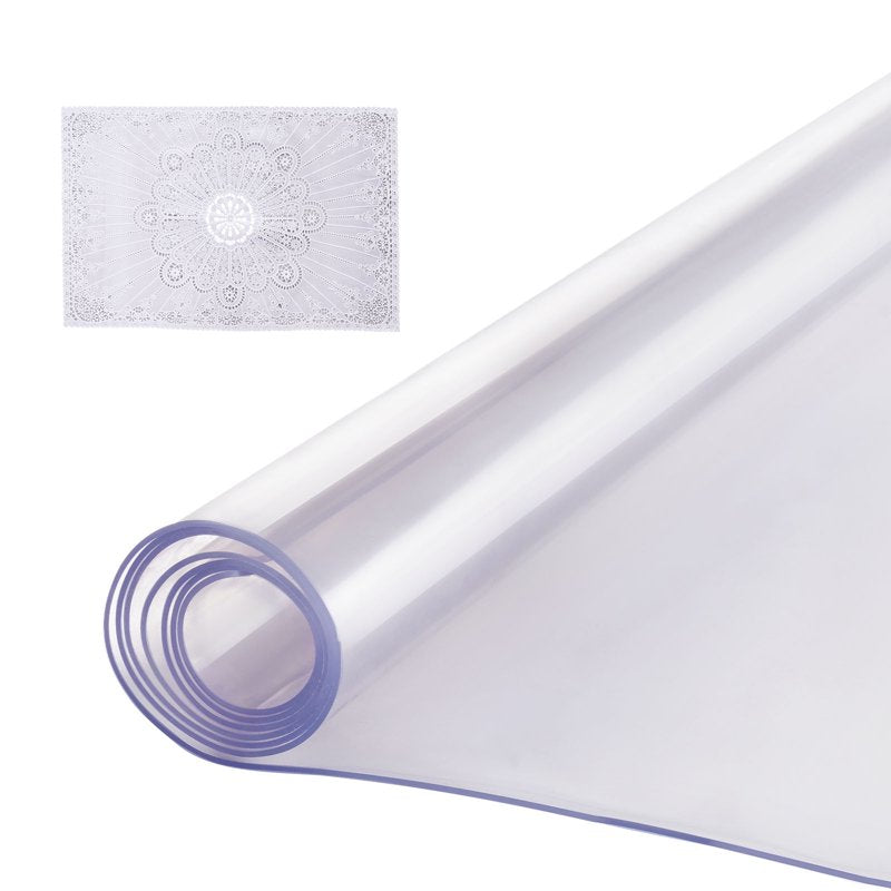 PVC Desk & Table Protector Cover - Water-Resistant, 40 x 60 Inch, Clear