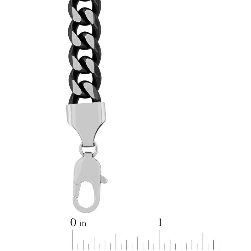 Men's Two-Tone Stainless Steel Curb Link Chain Necklace 20 Inches