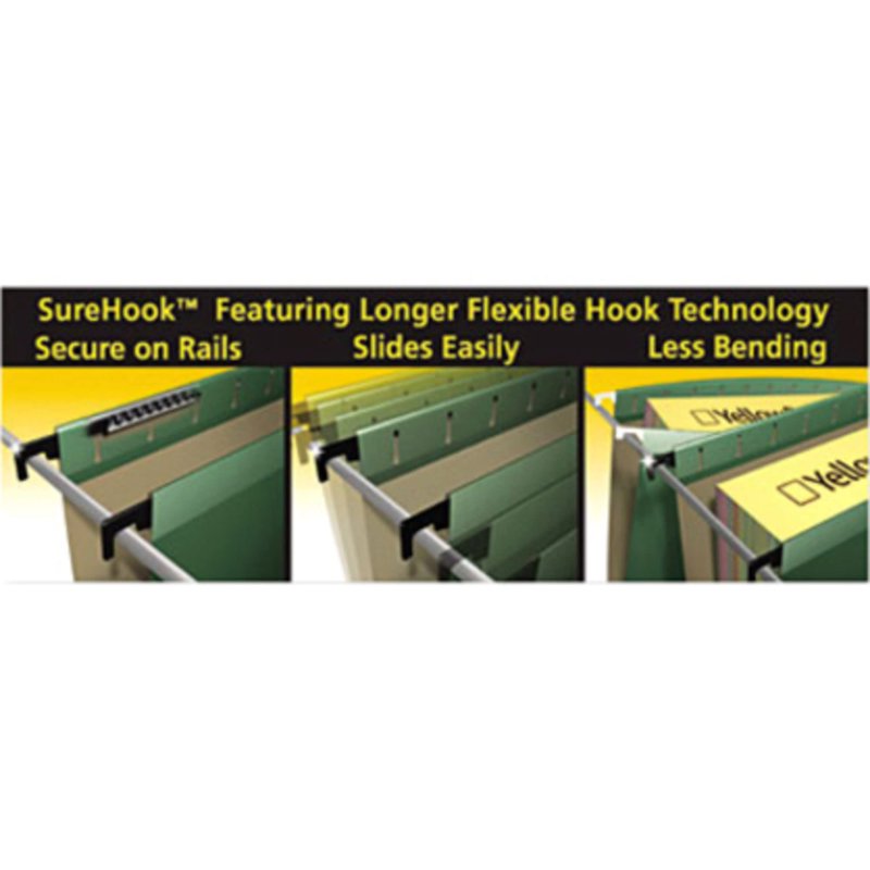 Pendaflex Green Poly Laminate Hanging File Folders 2 Inch Expansion 20 Pack