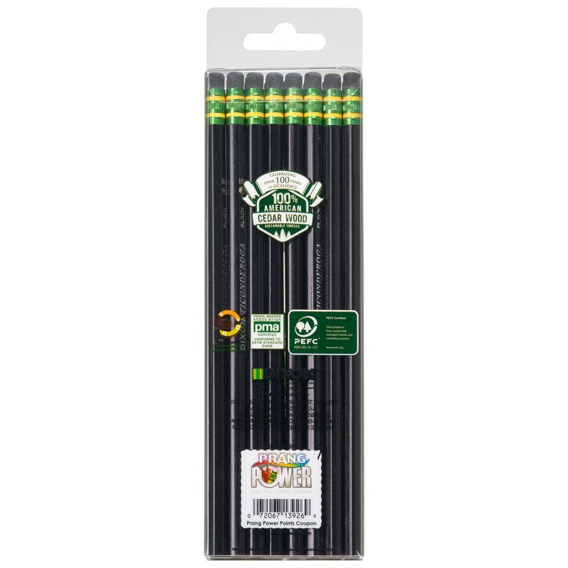 24 Pack #2 Soft Black Pencils - Unsharpened, Latex-Free Erasers, Classroom-Grade