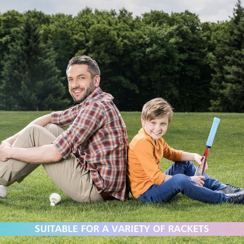 Multicolor Tennis Racket Grip Tape - Antislip PU Overgrip for Tennis, Badminton, Pickleball