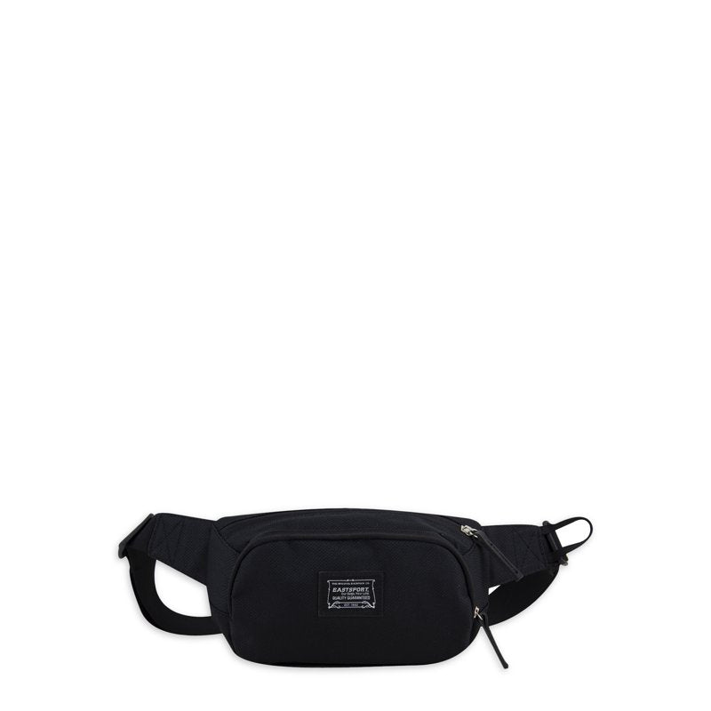 Unisex Adjustable Fanny Pack with Multiple Compartments - Black